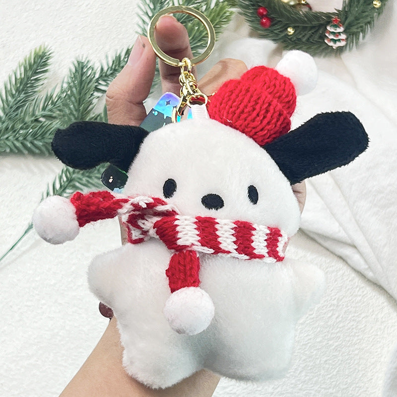 Wholesale Christmas Plush Doll Keychains